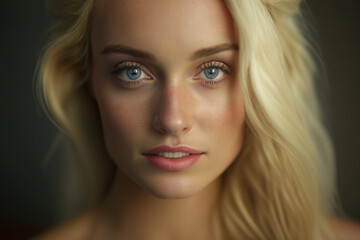 Fototapeta premium Woman face, deep look