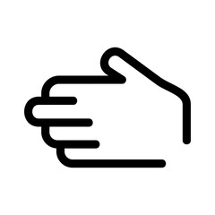 hand icon or logo isolated sign symbol vector illustration - high quality black style vector icons
