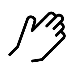 hand icon or logo isolated sign symbol vector illustration - high quality black style vector icons
