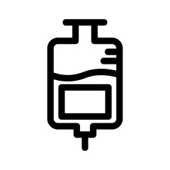 intravenous drip icon or logo isolated sign symbol vector illustration - high quality black style vector icons
