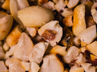 Close up photo of peanuts