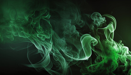 Green smokey background