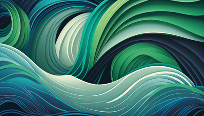 abstract background with waves