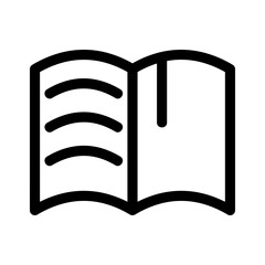 open book icon or logo isolated sign symbol vector illustration - high quality black style vector icons
