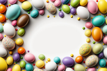 Easter eggs background 