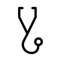 stethoscope icon or logo isolated sign symbol vector illustration - high quality black style vector icons
