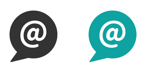 Mentions vector icons. Mentions vector concepts isolated on white background