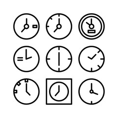 time icon or logo isolated sign symbol vector illustration - high quality black style vector icons
