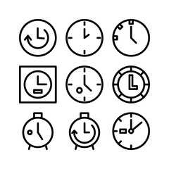 time icon or logo isolated sign symbol vector illustration - high quality black style vector icons
