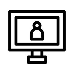 video call icon or logo isolated sign symbol vector illustration - high quality black style vector icons
