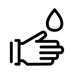 wash hand icon or logo isolated sign symbol vector illustration - high quality black style vector icons
