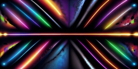 Digital painting in 3d neon tone. Ai generative technology, kiakiaa style. vr ready. abstract background, 3d illustration