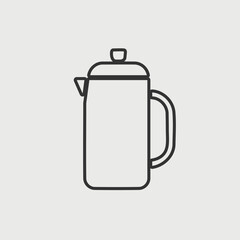 coffee brewer vectior icon illusttation