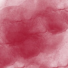 Red Abstract Watercolor Background 