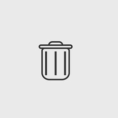 bin vector icon illustration