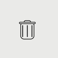 bin vector icon illustration