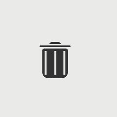 bin vector icon illustration