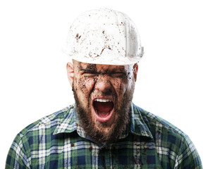 Man builder in hard hat