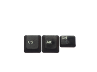 Isolated Ctrl Alt Del key combination. Reset the computer.