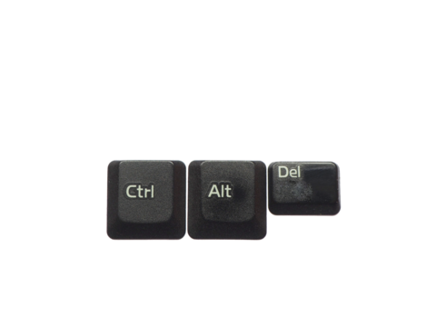 Isolated Ctrl Alt Del key combination. Reset the computer.