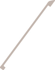 Bow for cello playing flat illustration