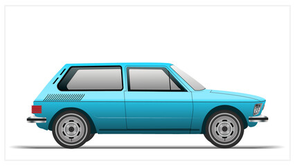 1970s Side Brazilian Compact Hatchback