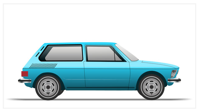 1970s Side Brazilian Compact Hatchback