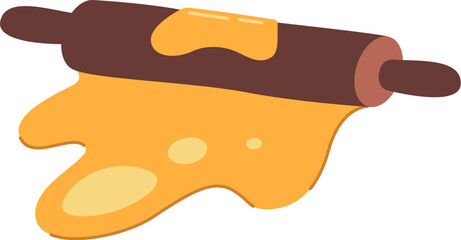 Rolling pin for shape and flatten dough