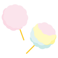 縁日イラスト：わたあめ.