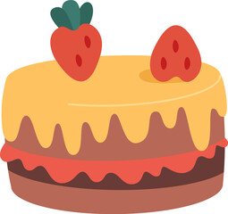 Tasty cake Kids cooking dessert