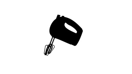 Electric Hand Mixer silhouette