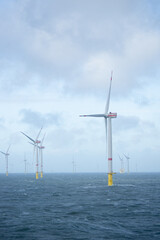 Offshore wind park for renewable energies