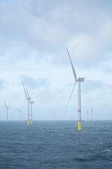 Offshore wind park for renewable energies