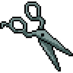 pixel art iron scissor cut