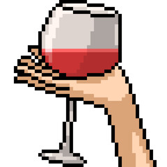 pixel art cup of wine