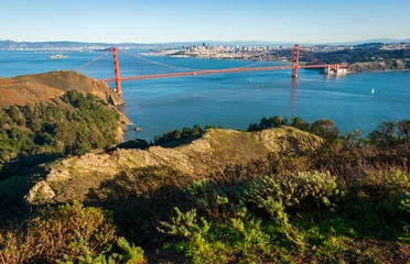 Cercles muraux Plage de Baker, San Francisco Golden Gate Bridge Recreation Area, Sunny Day