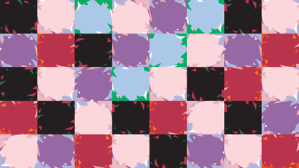 Abstract multicolored geometric backgrounds. Mosaic of abstract multicolored shapes