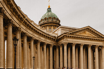 Kazan Cathedral. architecture of the city of st. petersburg, russia
