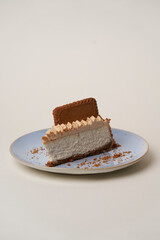 Cheesecake with cookies and whipped cream