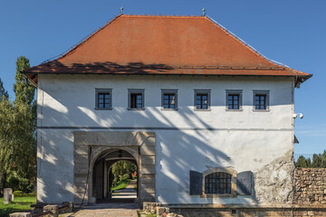 The old city gate of Varazdin next to the castle