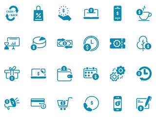Simple vector icon on a theme cashback and payments