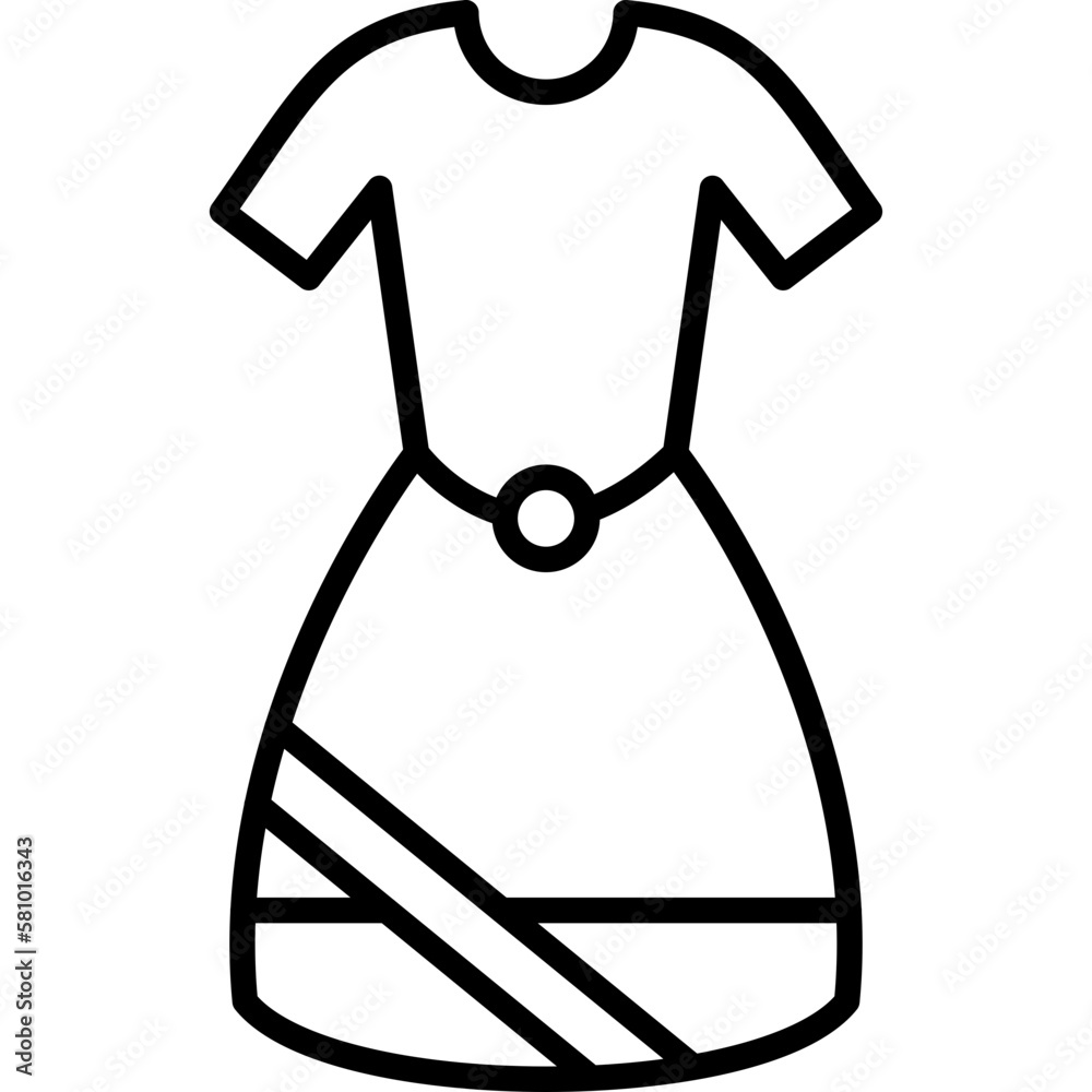 Poster dress icon