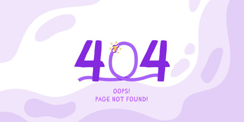 Error 404, page not found. website under development. Suitable for web landing page, UI, mobile app, banner template. Vector illustration