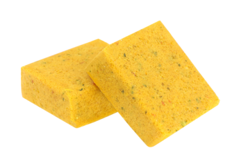 Bouillon cubes, transparent background, close up