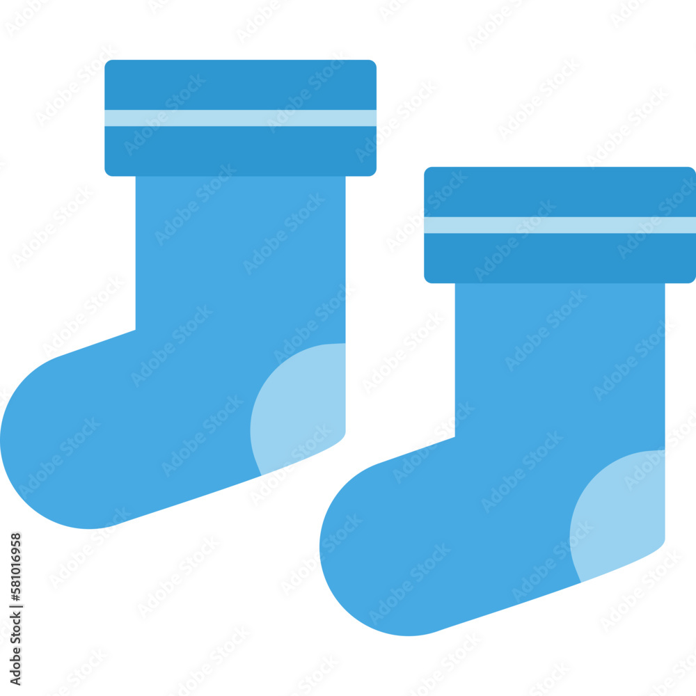 Wall mural Socks Icon