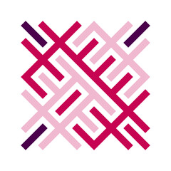 Obraz premium Asemic Glyph writing hieroglyph imitation abstract illustration