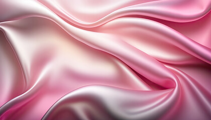 Obraz premium Pink gradient silk fabric background. Generative AI