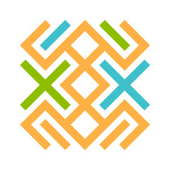 Obraz premium Asemic Glyph writing hieroglyph imitation abstract illustration