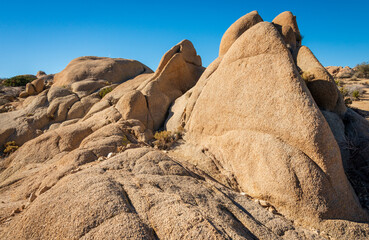 Boulder and Rock Formations at Joshua Tree National Park, California