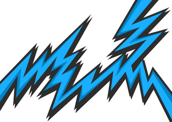 Abstract background with jagged lightning pattern and with some copy space area